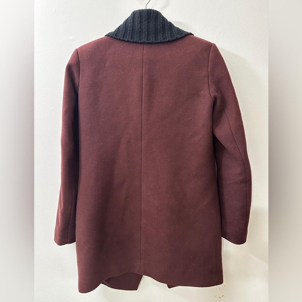 THEORY Trench Coat Knit Collar Retail $765 SIZE PETITE TINY PETITE Stars Hollow - Picture 2 of 7